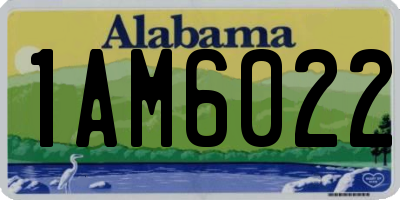 AL license plate 1AM6022