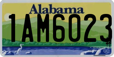 AL license plate 1AM6023