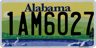 AL license plate 1AM6027