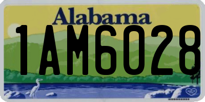 AL license plate 1AM6028