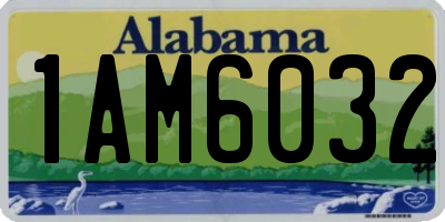 AL license plate 1AM6032