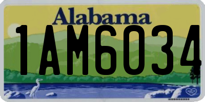 AL license plate 1AM6034