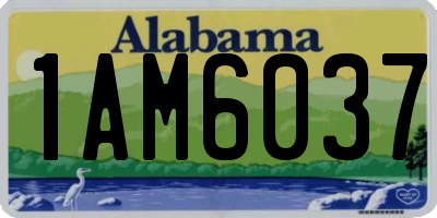 AL license plate 1AM6037
