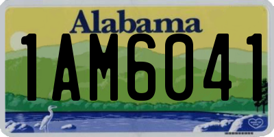 AL license plate 1AM6041