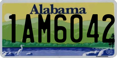 AL license plate 1AM6042