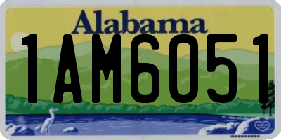 AL license plate 1AM6051