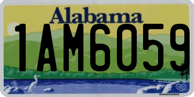 AL license plate 1AM6059