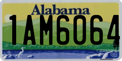 AL license plate 1AM6064