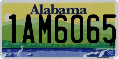 AL license plate 1AM6065