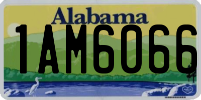 AL license plate 1AM6066