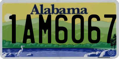 AL license plate 1AM6067