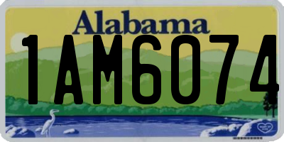 AL license plate 1AM6074