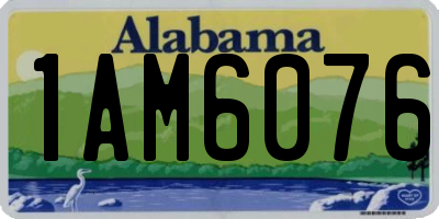AL license plate 1AM6076
