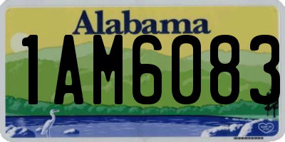 AL license plate 1AM6083
