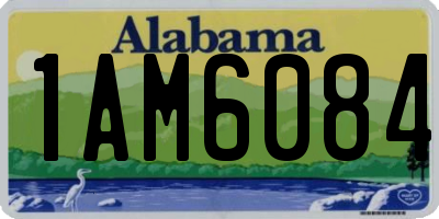 AL license plate 1AM6084
