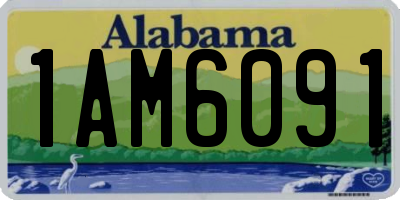 AL license plate 1AM6091