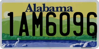 AL license plate 1AM6096