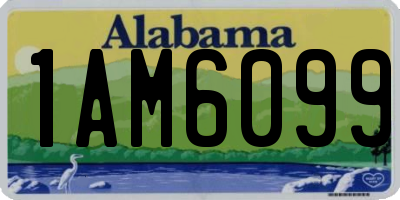 AL license plate 1AM6099