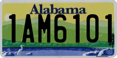 AL license plate 1AM6101