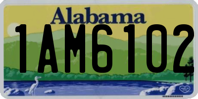AL license plate 1AM6102