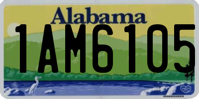 AL license plate 1AM6105