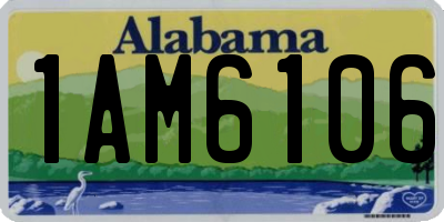 AL license plate 1AM6106