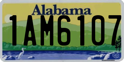 AL license plate 1AM6107