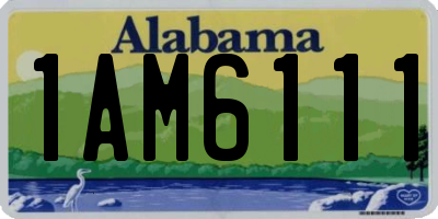 AL license plate 1AM6111