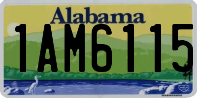 AL license plate 1AM6115