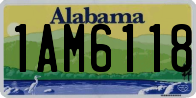AL license plate 1AM6118