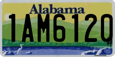 AL license plate 1AM6120