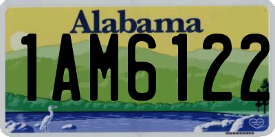 AL license plate 1AM6122