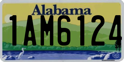 AL license plate 1AM6124