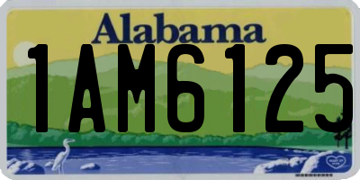 AL license plate 1AM6125