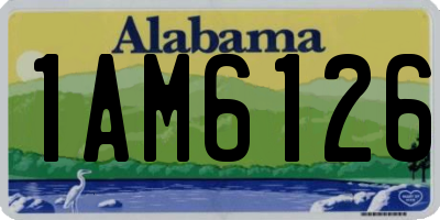 AL license plate 1AM6126