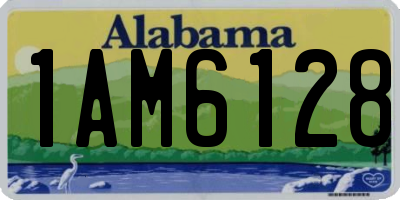 AL license plate 1AM6128