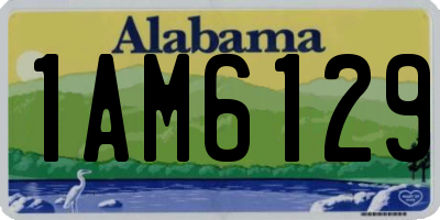 AL license plate 1AM6129