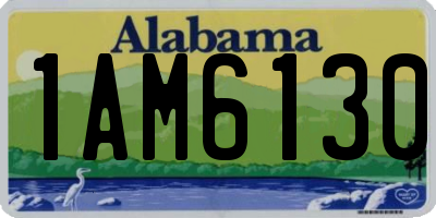 AL license plate 1AM6130