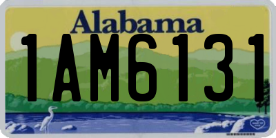 AL license plate 1AM6131