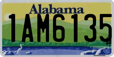 AL license plate 1AM6135
