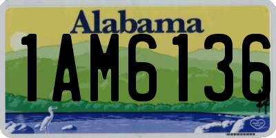 AL license plate 1AM6136