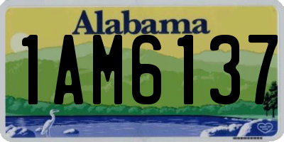AL license plate 1AM6137