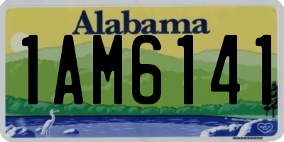 AL license plate 1AM6141