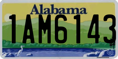 AL license plate 1AM6143