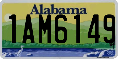 AL license plate 1AM6149