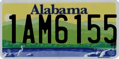 AL license plate 1AM6155