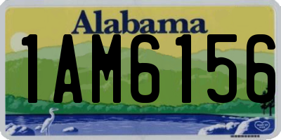AL license plate 1AM6156