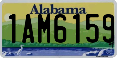 AL license plate 1AM6159