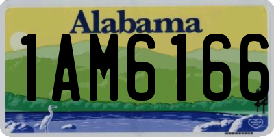 AL license plate 1AM6166