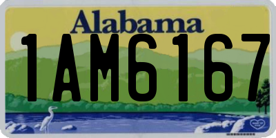 AL license plate 1AM6167